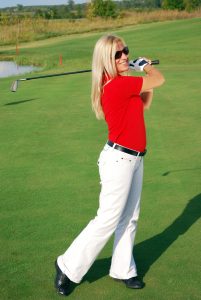 golf swing posture of subluxation