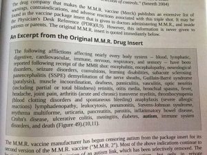measles vaccine insert